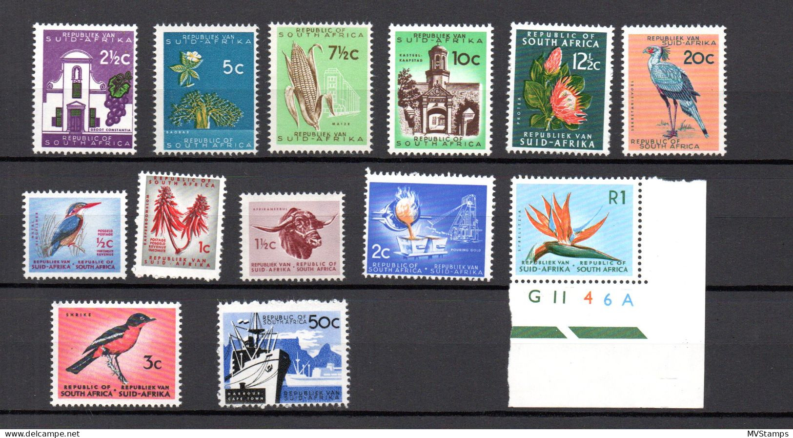 South Africa 1961/63 Set Definitive Stamps (Michel 287/99) MNH - Neufs