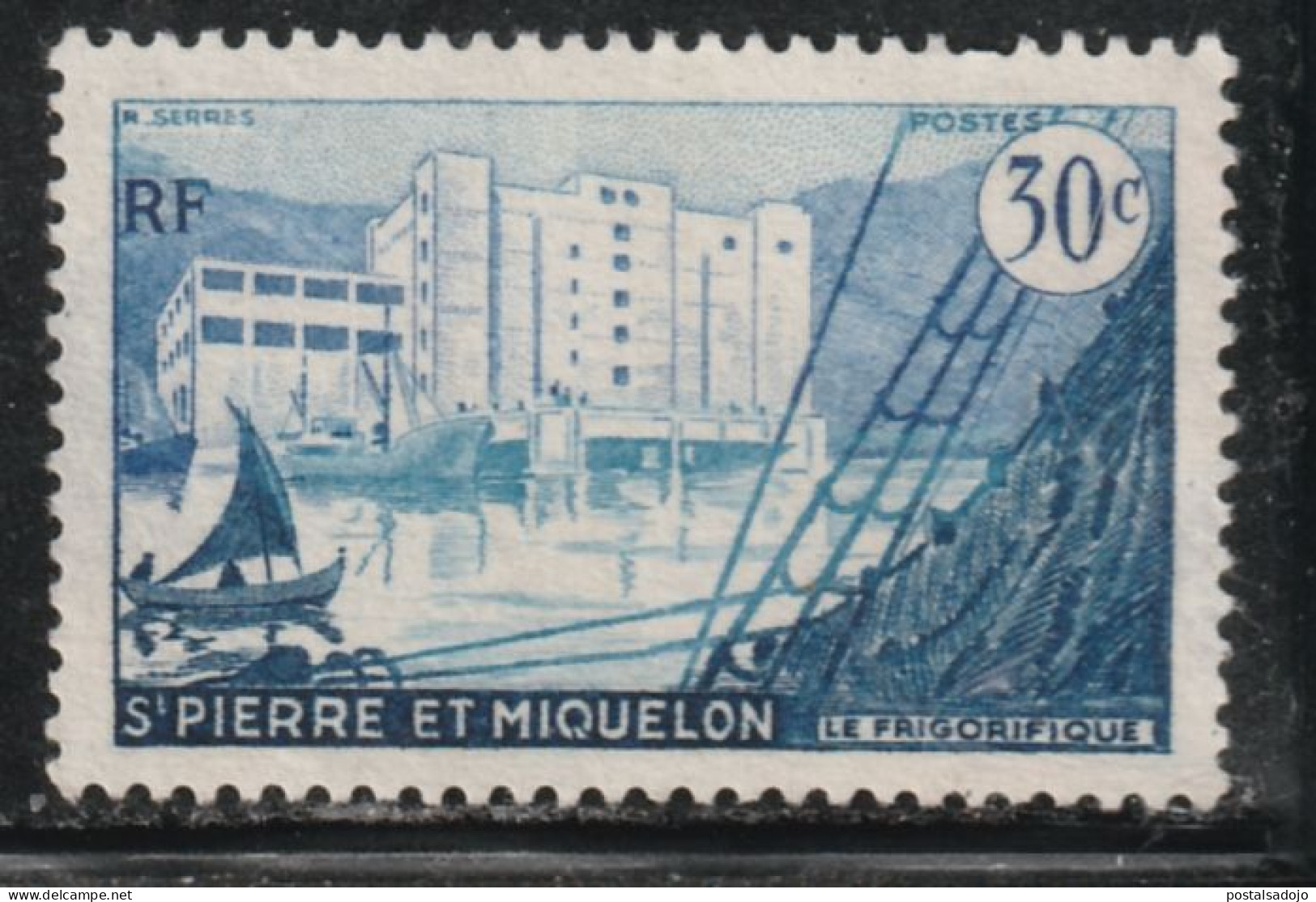 ST. PIERRE ET MIQUELON 25 //  YVERT 348 // 1955-56. - Oblitérés