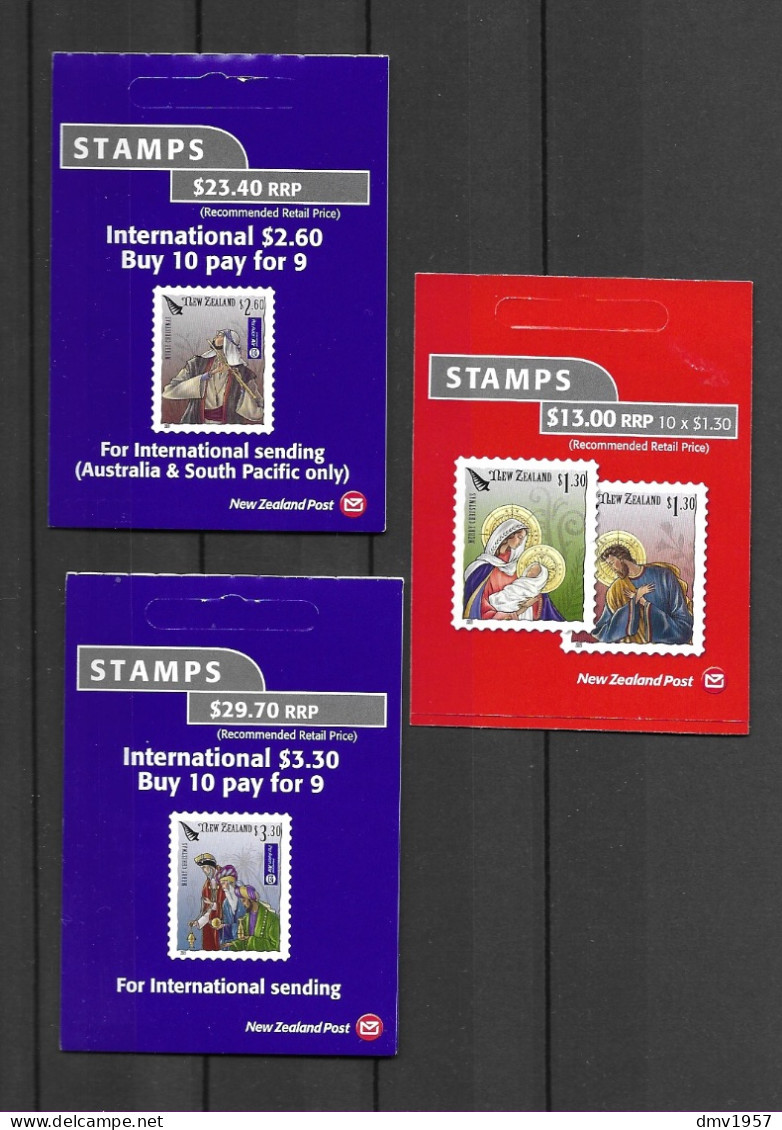 New Zealand 2019 S/A Christmas Booklets ($13, $23.40 & $29.70) - Postzegelboekjes