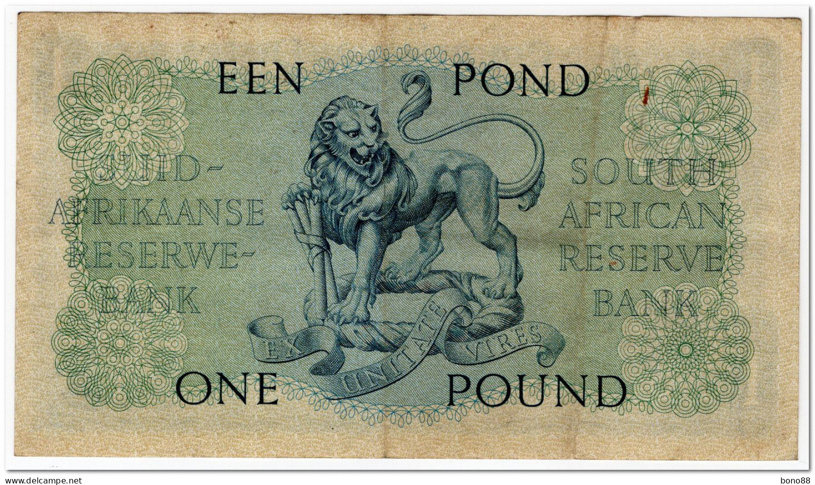 SOUTH AFRICA,1 POUND,1956,P.92d,VF - South Africa