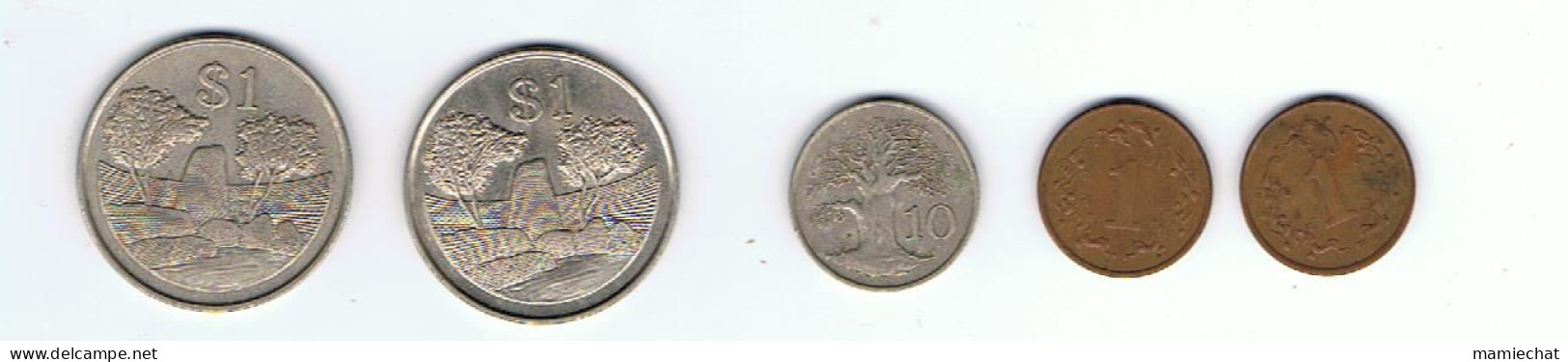 ZIMBABWE-LOT DE PIECES-2 SCANS- - Simbabwe