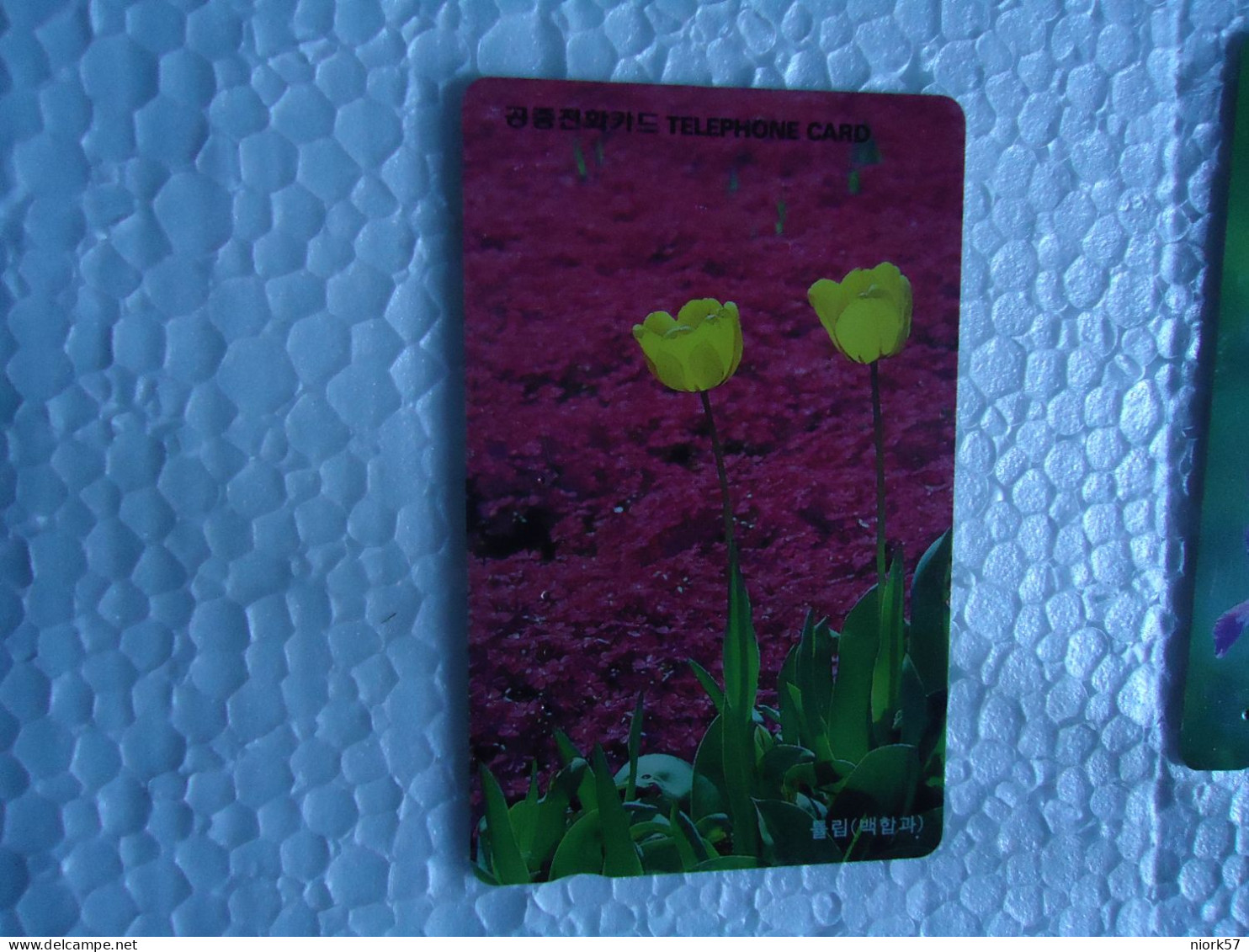 KOREA   USED CARDS  PLANTS FLOWERS - Fleurs