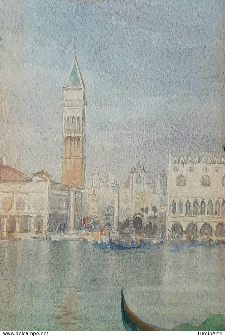 Venezia Watercolor 1890 (Nazzareno Cipriani?) - Huiles