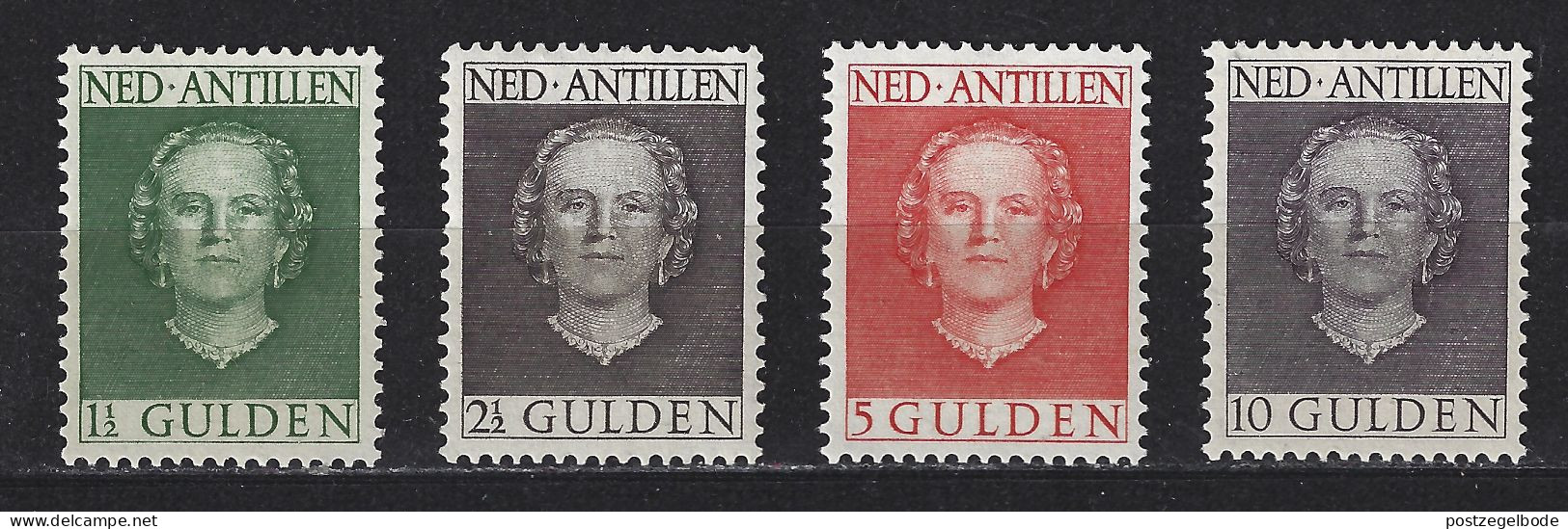 Nederlandse Antillen 230 231 232 233 MNH ; Koningin Queen Reine Juliana 1950 - Curaçao, Nederlandse Antillen, Aruba