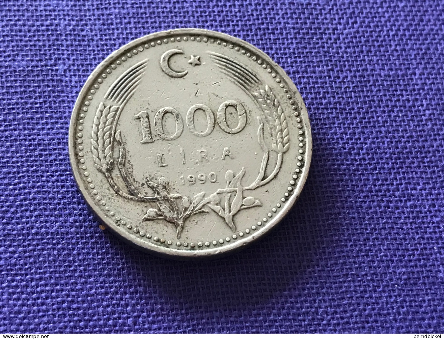 Münze Münzen Umlaufmünze Türkei 1000 Lira 1990 - Turquie