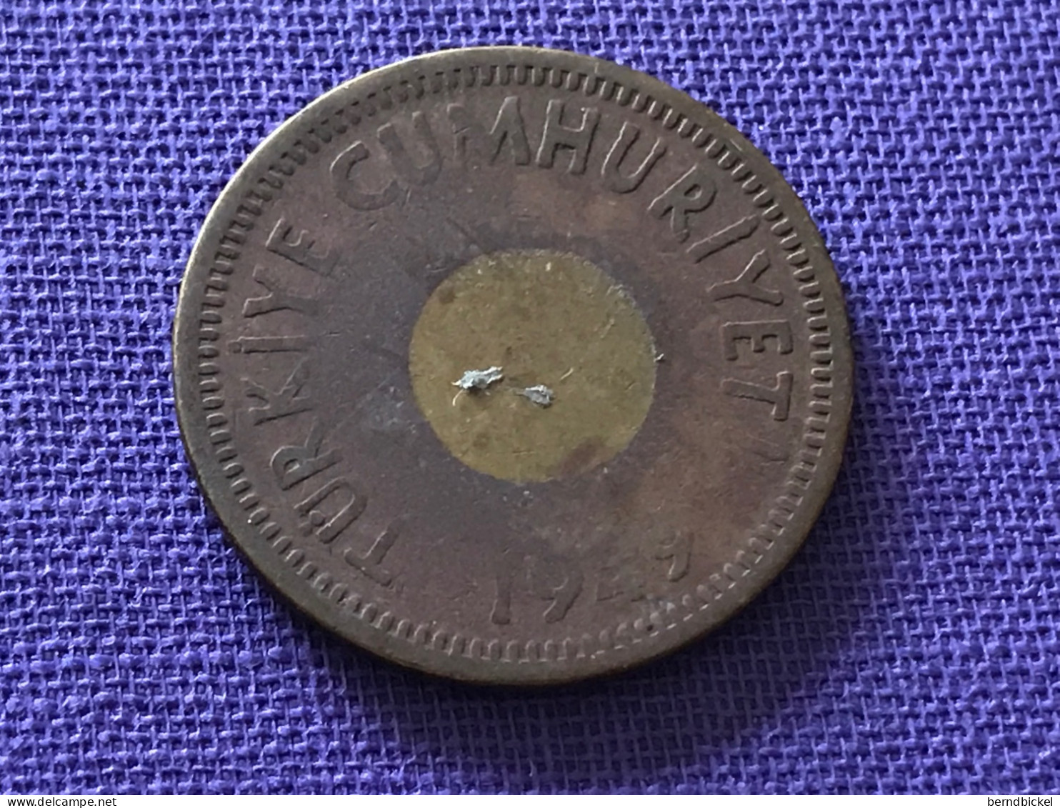 Münze Münzen Umlaufmünze Türkei 25 Kurus 1949 - Turquie