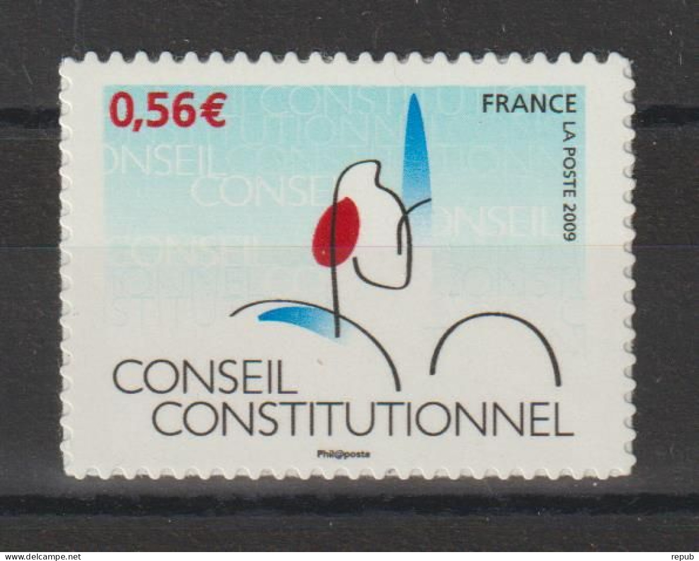 France Adhésifs 2009 Conseil Constitutionnel 337A Type II Neuf ** MNH - Unused Stamps