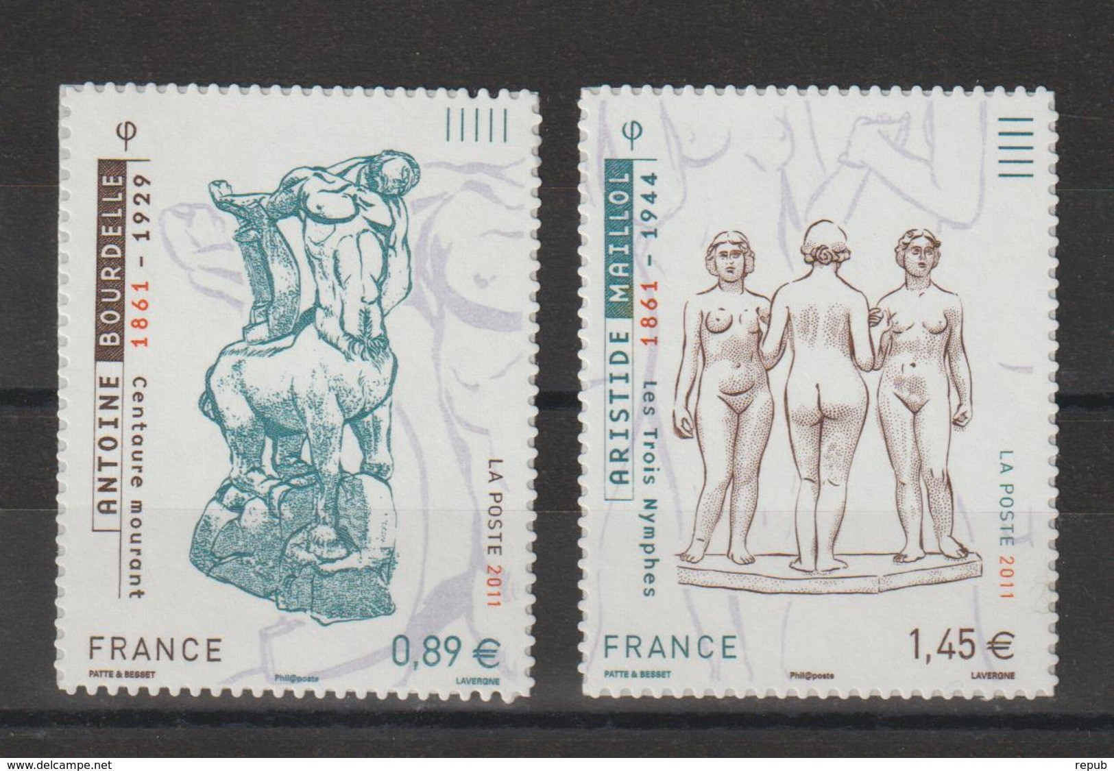 France 2011 Bourdelle Et Maillol 633 Et 634 Neufs ** MNH - Unused Stamps