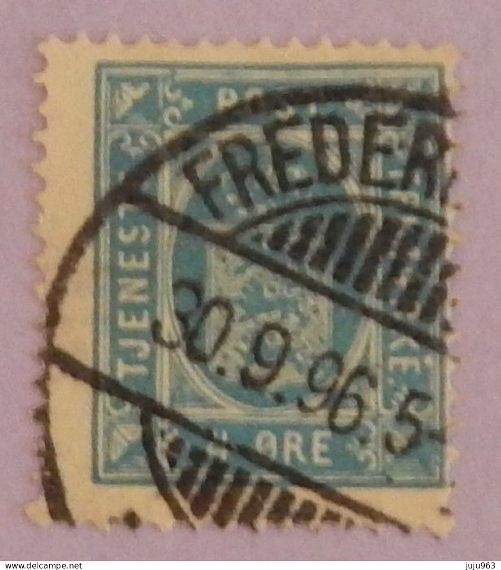 DANEMARK SERVICE YT 6B  OBLITÉRÉ ANNÉES 1875/1902  DENTELE 14X13,5 - Oficiales