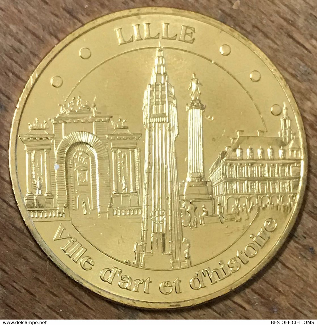 59 LILLE VILLE D'ART ET D'HISTOIRE MÉDAILLE SOUVENIR MONNAIE DE PARIS 2015 JETON TOURISTIQUE MEDALS COINS TOKENS - 2015