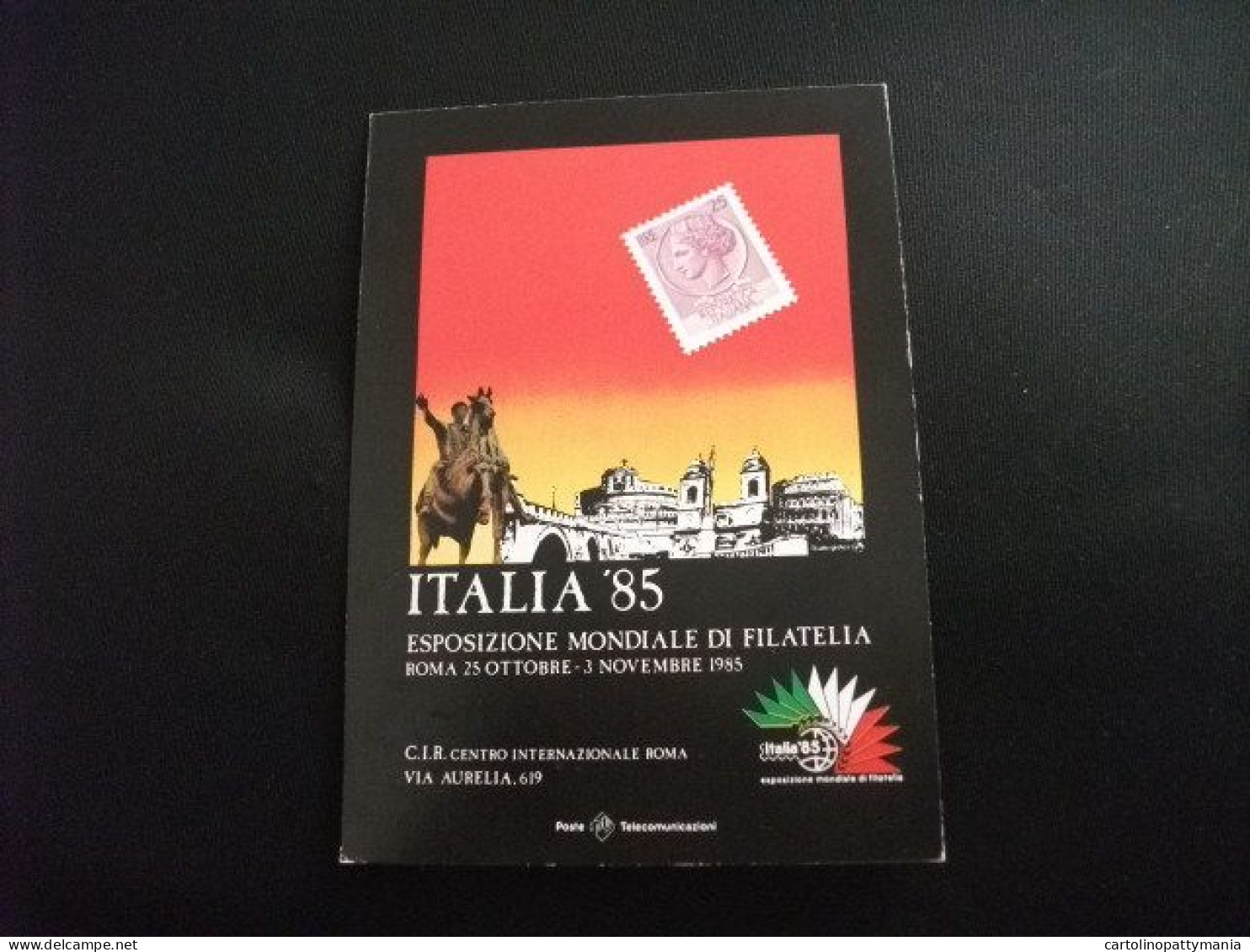 ESPOSIZIONE MONDIALE DI FILATELIA ITALIA 85 ROMA ANNULLO ESMA MILANO MOSTRA EUROPE DELLA MAGLIERIA - Ausstellungen