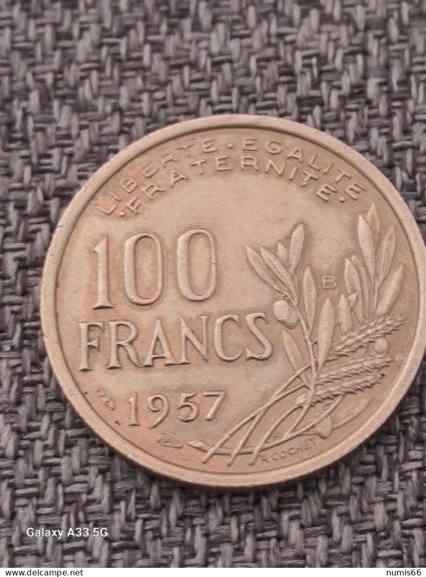 100 Fr Cochet 1957 B - 100 Francs