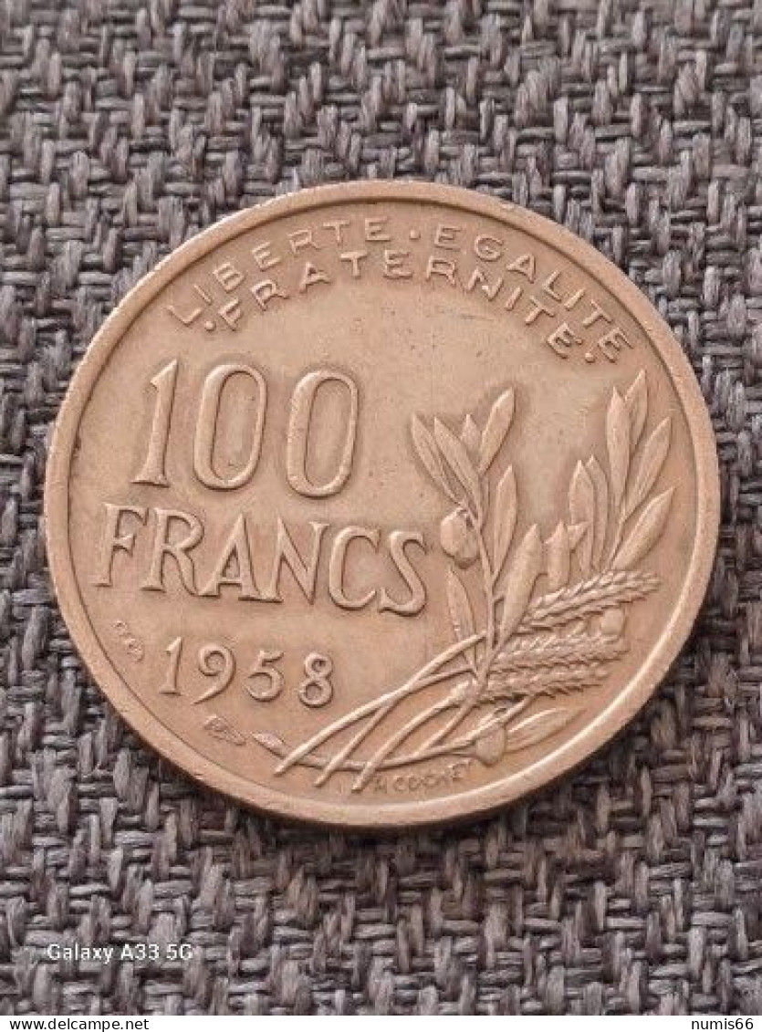 100 Fr Cochet 1958 - 100 Francs