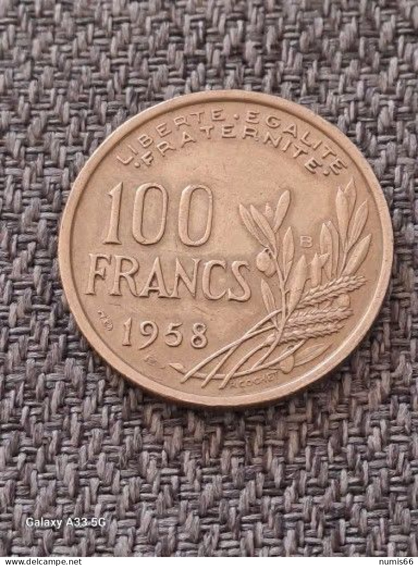 100 Fr Cochet 1958 B - 100 Francs