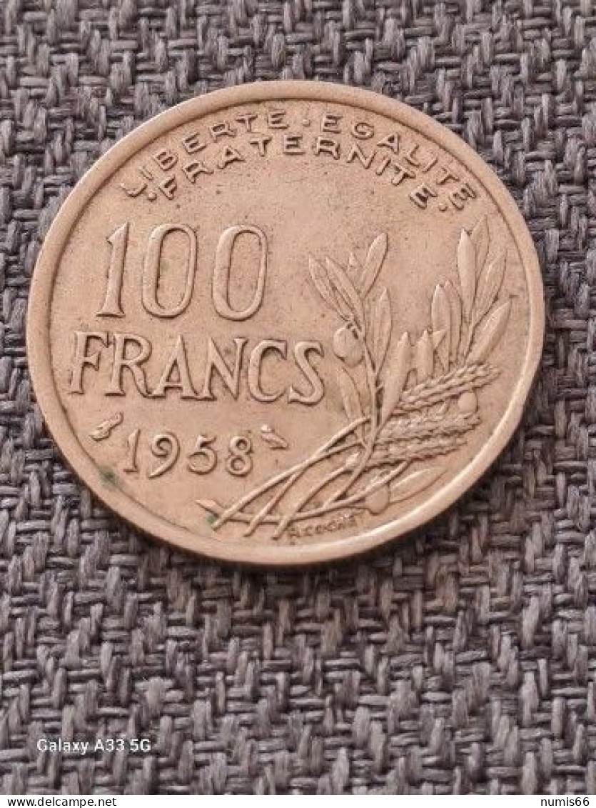 100 Fr Cochet 1958 CHOUETTE - 100 Francs