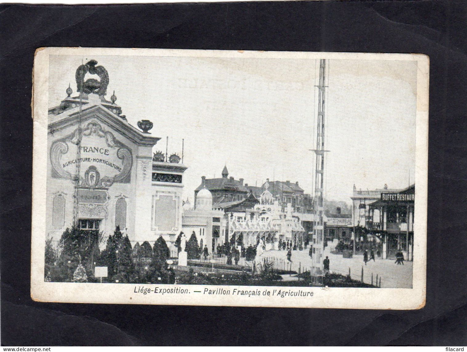 124298           Belgio,     Liege-Exposition,   Pavillon  Francais  De  L"Agriculture,   VG   1905 - Ausstellungen