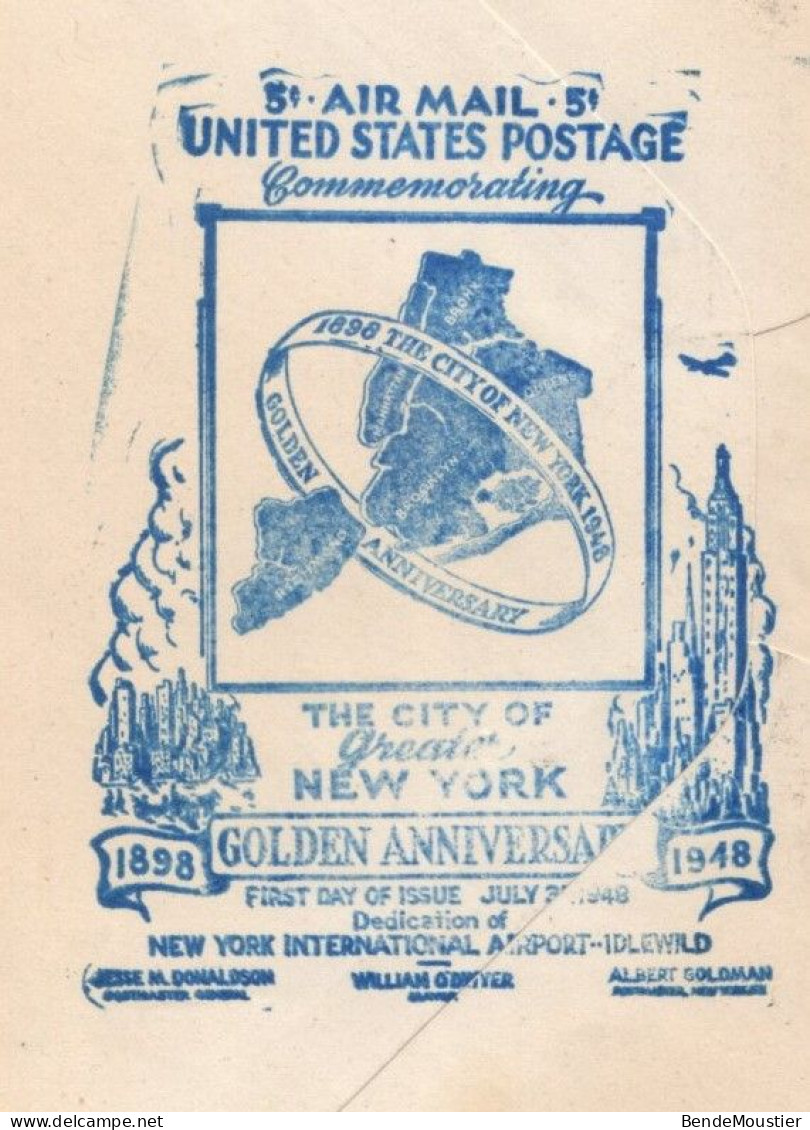 (R1b) USA SCOTT # C 38 - Commemorating Golden Anniversary 1898-1948 - Kenmore New-York - 1948. - 2c. 1941-1960 Lettres