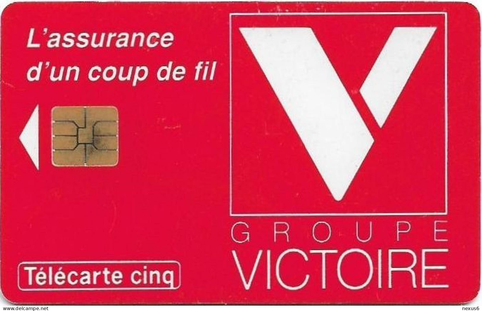 France - Les Cinq Unites - Groupe Victoire - Gn008 - 11.1993, 5Units, 40.000ex, Used - 5 Units