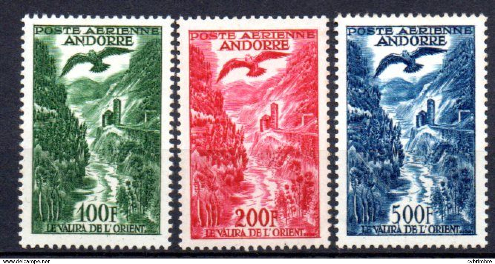 Andorre: Yvert N° A 2/4* - Airmail