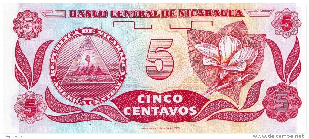 NEUF : BILLET DE 5 CENTAVOS - NICARAGUA (1991) - Nicaragua