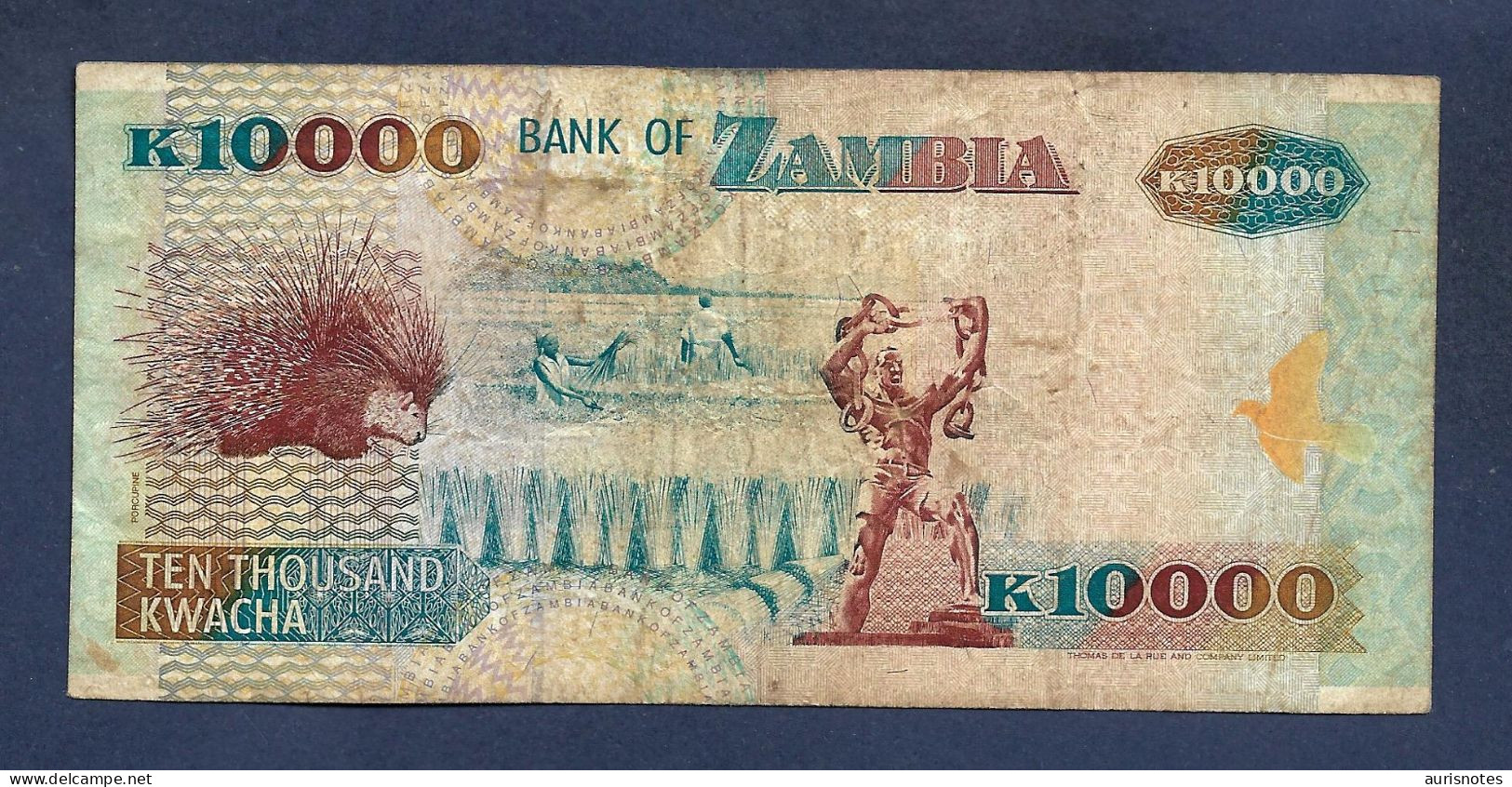Zambia 10000 Kwacha 1992 P42 Fine+ - Zambie