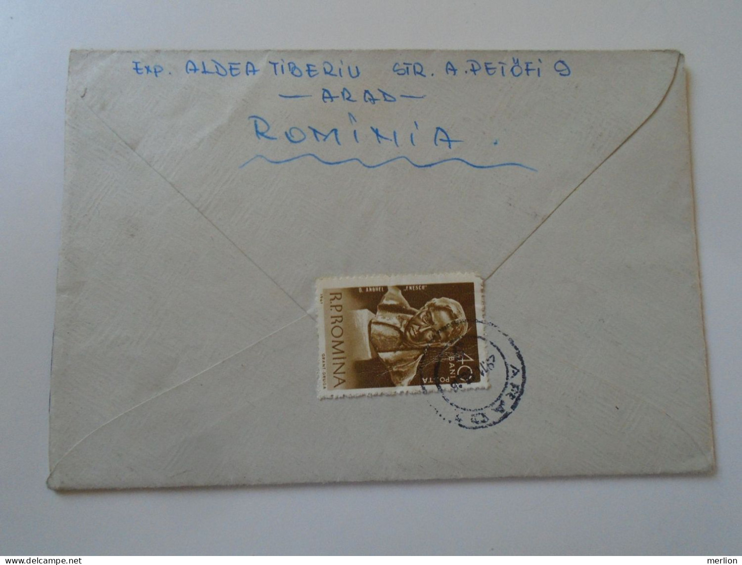 D197926  Romania  Registered  Airmail Cover  Arad Ca1964     Sent To Hungary  Brenner Éva  Stamp Sailing - Covers & Documents