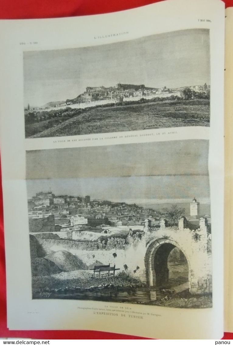 L'ILLUSTRATION 1993 - 7 MAI 1881. TUNIS TUNISIE TUNISIA BEJA. CHIO CHIOS GRECE GREECE - 1850 - 1899
