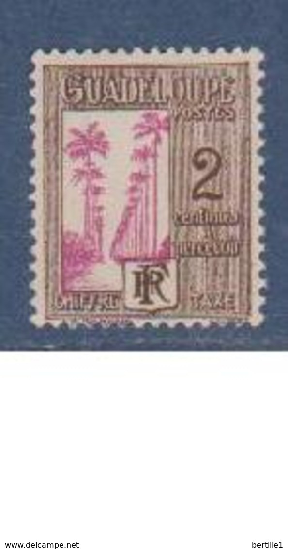 GUADELOUPE              N° YVERT  :    TAXE  25   NEUF SANS GOMME        ( S G     1 / 50 ) - Timbres-taxe