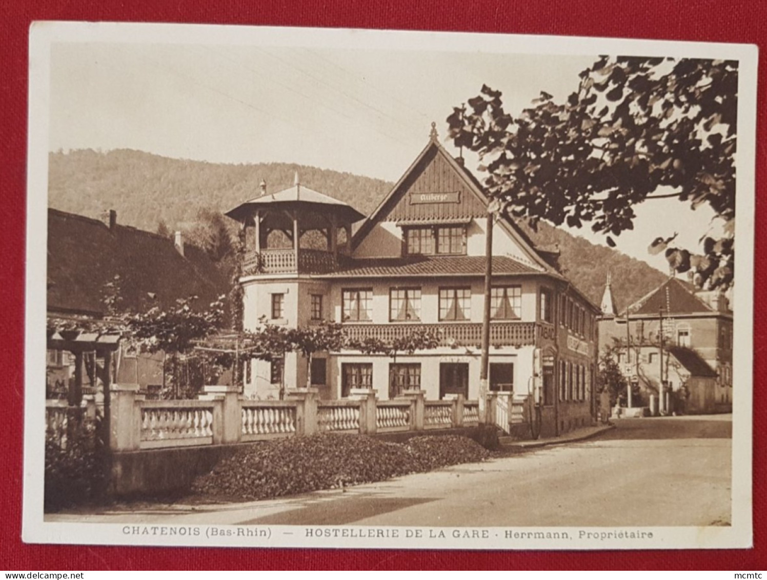 Carte - Chatenois -(Bas-Rhin) - Hostellerie De La Gare - Herrmann, Propriétaire - Chatenois