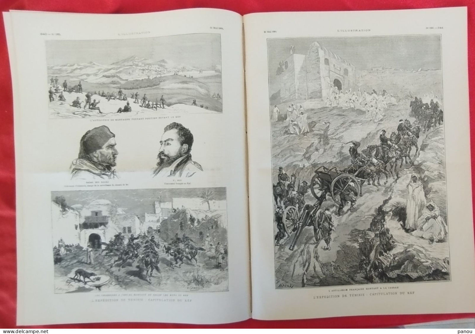 L'ILLUSTRATION 1995 - 21 MAI 1881. TUNISIE TUNISIA BIZERTE BIZERTA KEF. COMPAGNIE CHEMINS DE FER. GAMBETTA CAHORS - 1850 - 1899