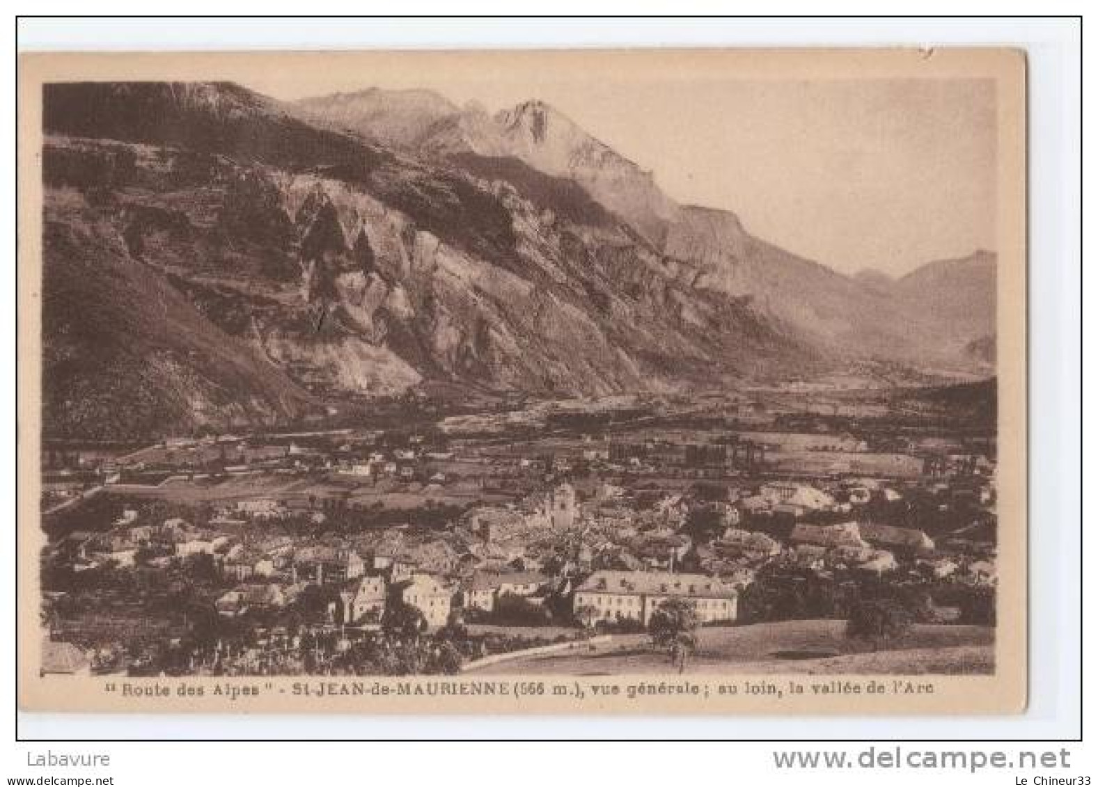 73__ST JEAN DE MAURIENNE..566 M ALT....VUE GENERALE AU LOIN LA VALEE DE L'ARC - Saint Michel De Maurienne