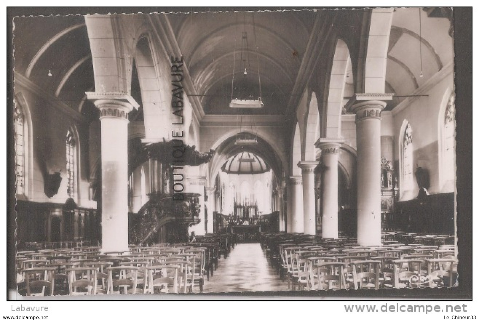 59----HONDSCHOOTE--Intérieur De L'Eglise ST Vaast---cpsm Pf - Hondshoote