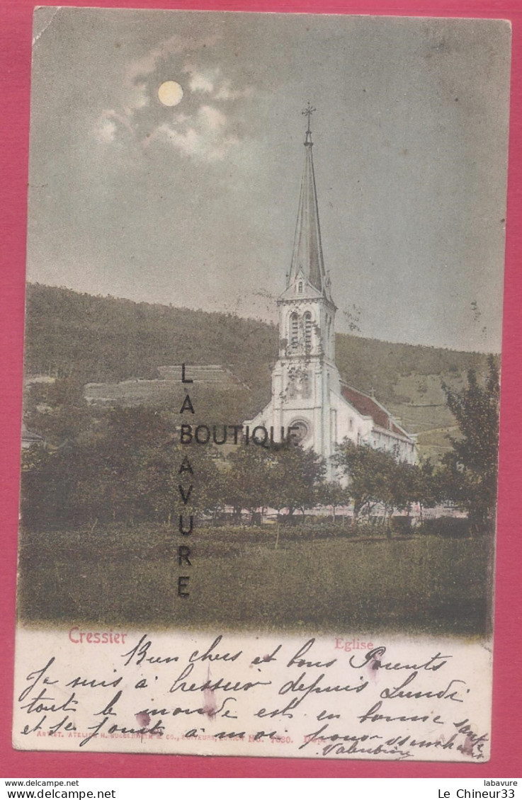 SUISSE--CRESSIER - Eglise---colorisée--précurseur - Cressier