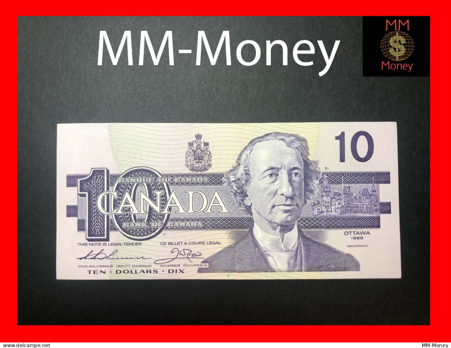 CANADA 10 $  1989  P. 96   "sig. Thiessen - Crow"   AAU - Kanada