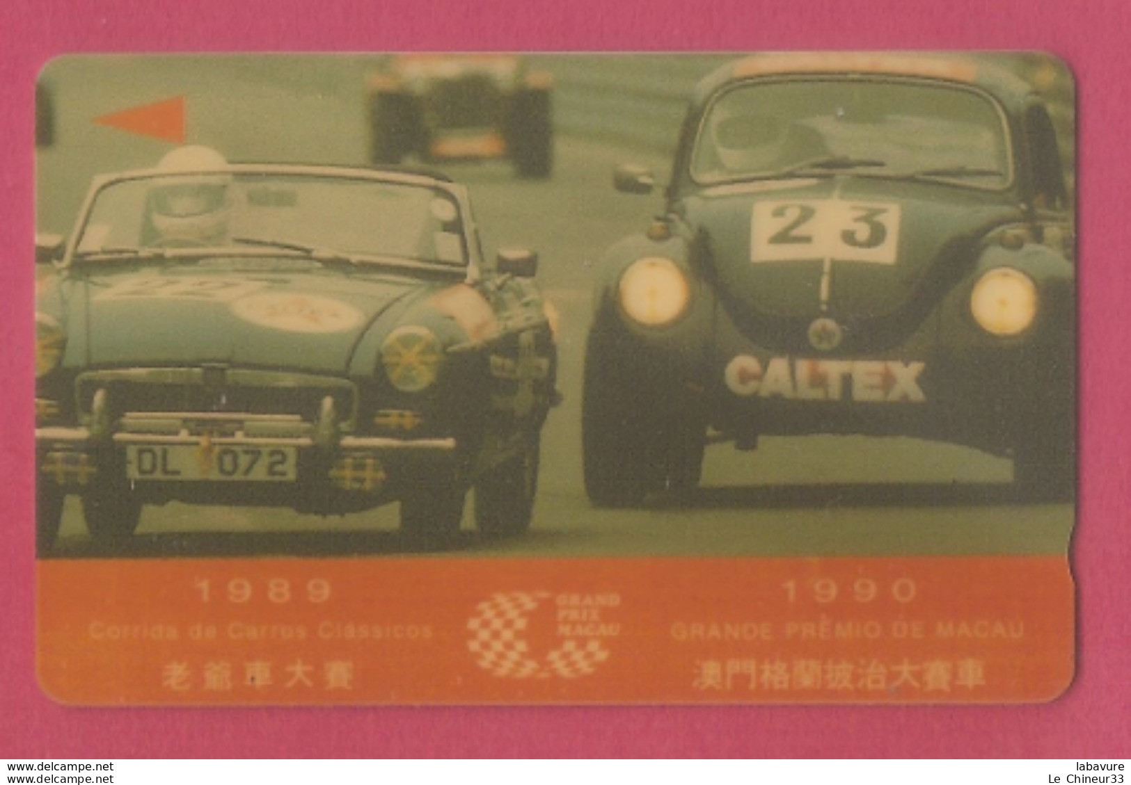 MACAO--Grande Premio De Macau 1990--corrida De Carros Classicos 1989-- 50 $ - Macau