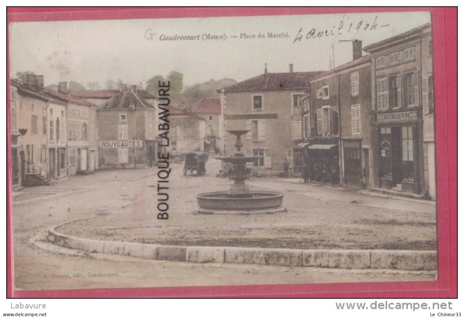 55 - GONDRECOURT--Place Du Marché--commerces--animé--colorisée - Gondrecourt Le Chateau