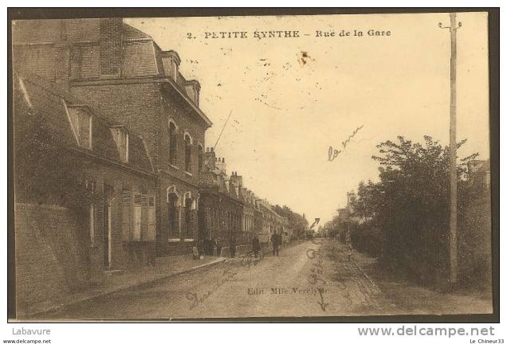 59-----PETITE SYNTHE---Rue De La Gare-----animée - Grande Synthe