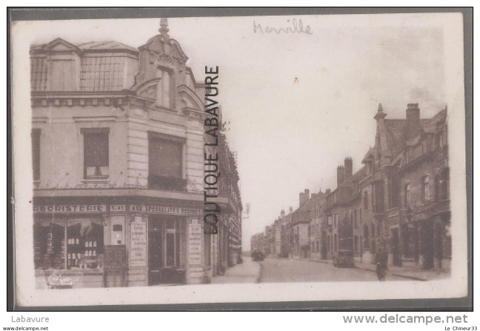 59--MERVILLE--Rue Thiers-Herboristerie--cpsm Pf - Merville