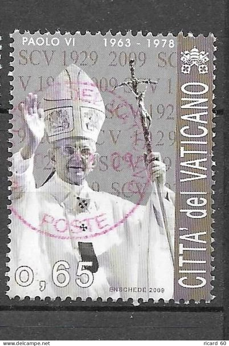 Timbres Oblitérés Du Vatican 2009, N°1486 YT, Pape Paul VI - Gebraucht