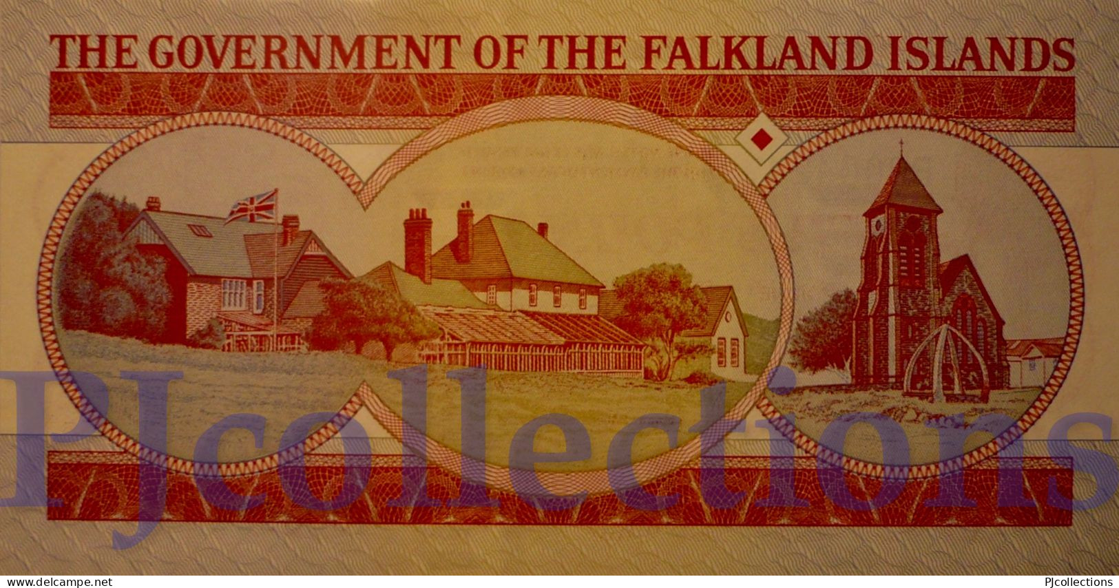 FALKLAND ISLANDS 5 POUNDS 2005 PICK 17a UNC LOW SERIAL NUMBER "B000424" - Falkland