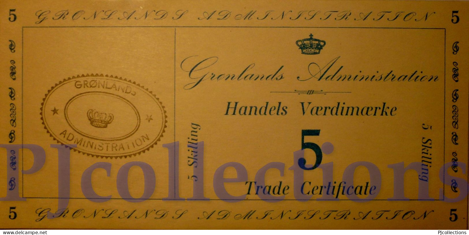 GREENLAND 5 SKILLING 1942 PICK M9 UNC - Groenland