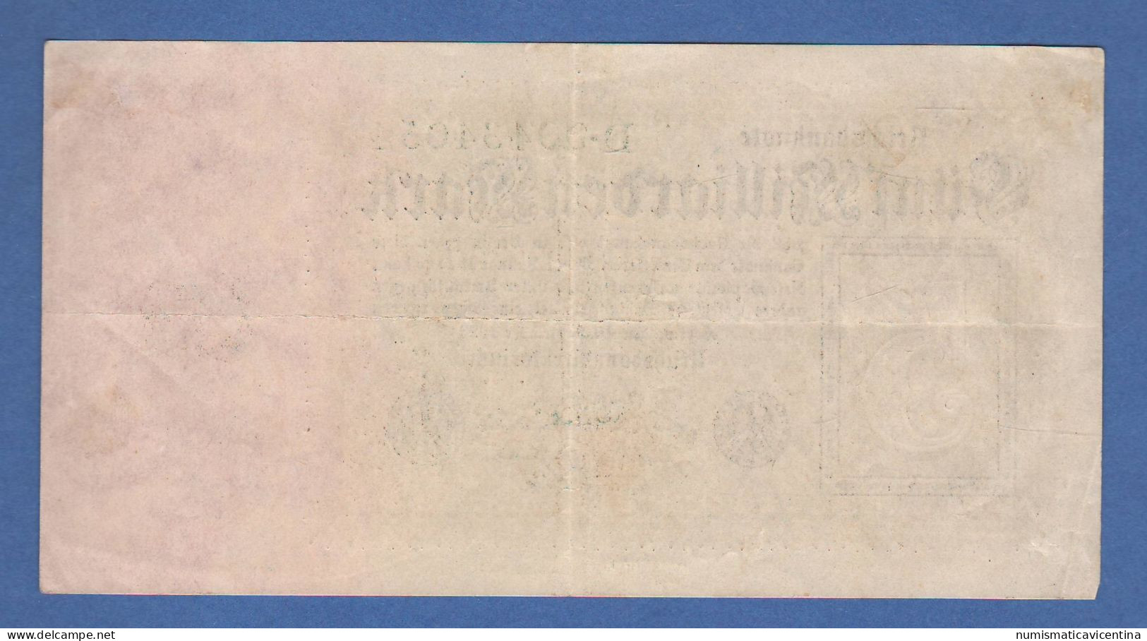 Germany Funf 5 Milliarden Mark September 1923 Germania Banknote - 5 Mrd. Mark