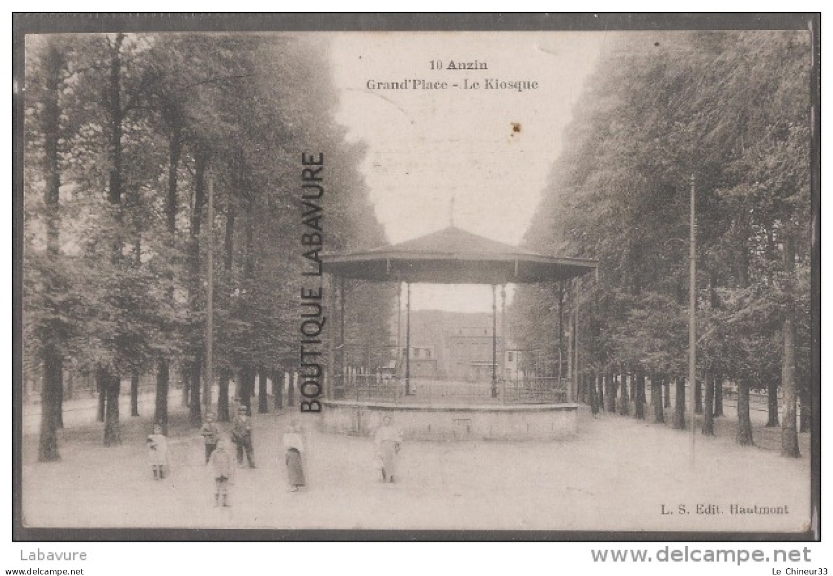 59--ANZIN--Grand'Place --le Kiosque--animé - Anzin