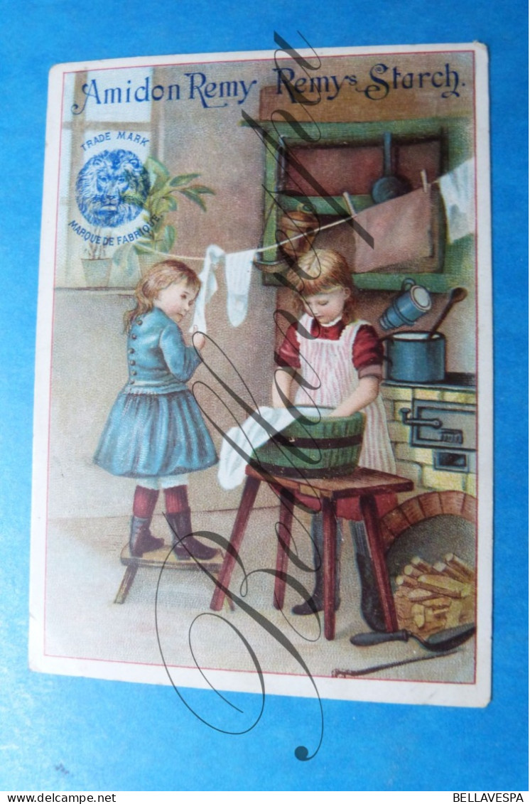 Amidon Remy  1891. 2 X Litho Fabriek Wijgmaal (Leuven) Remy's Starch Kalender - Recepten