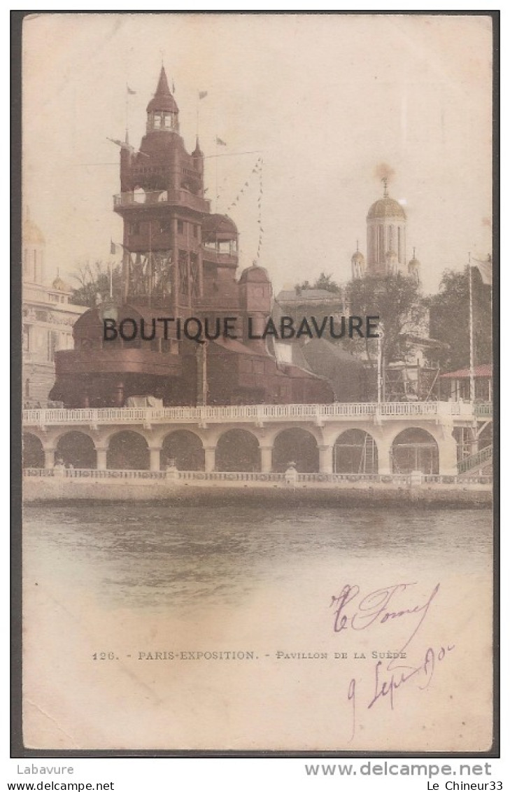PARIS--Exposition Universelle De 1900--Pavillon De La SUEDE---colorisée--précurseur - Ausstellungen