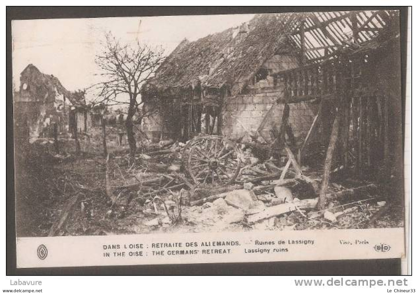 60----ruines De LASSIGNY--Retraite Des Allemands Dans L'oise - Lassigny