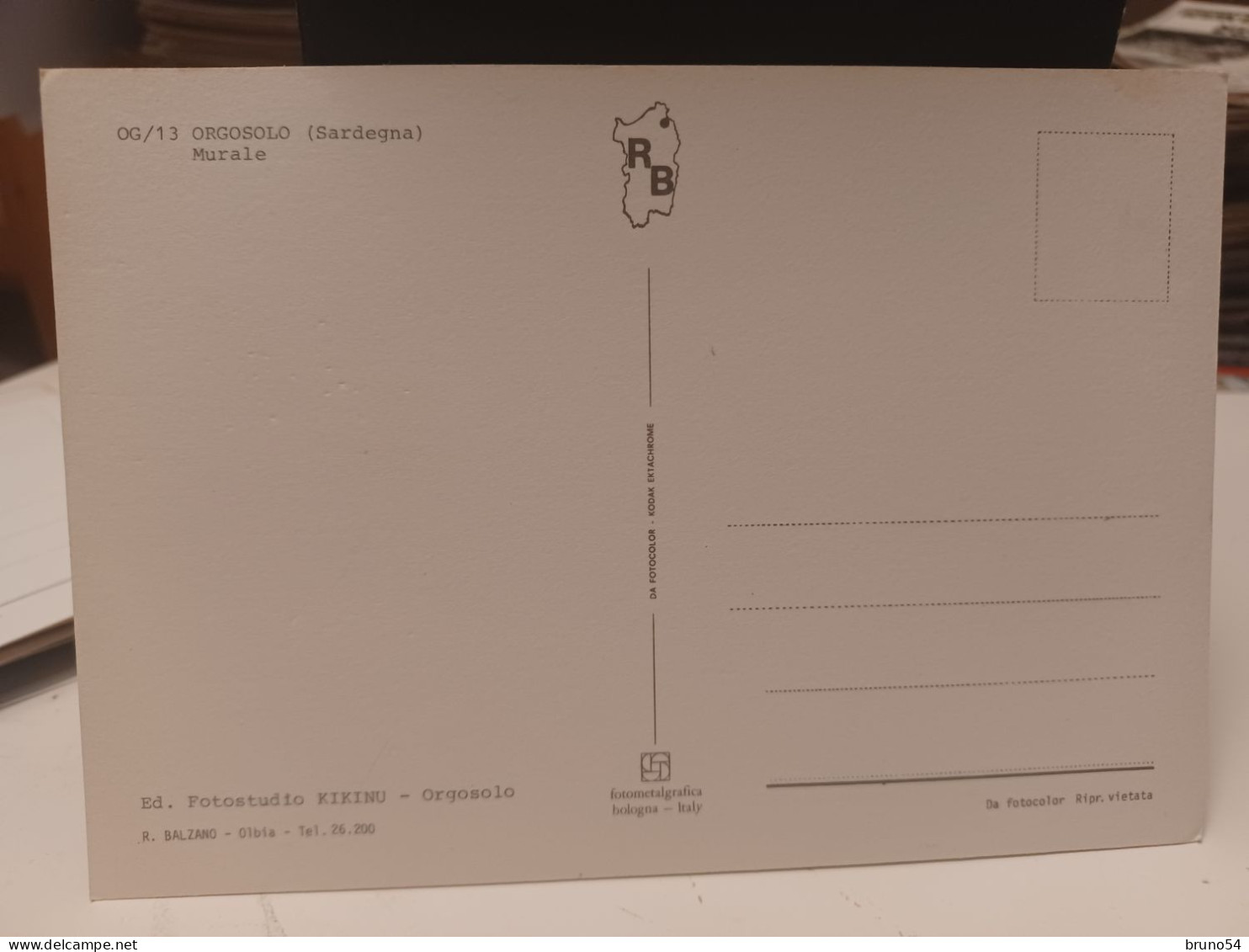 7 cartoline Orgosolo provincia Nuoro ,murales