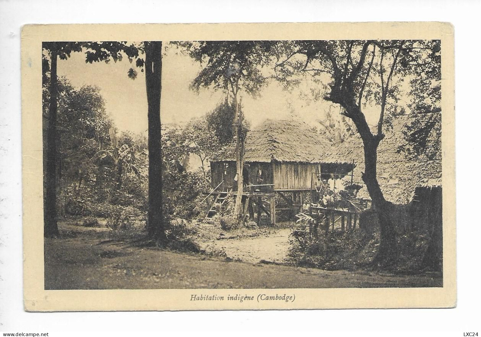 CAMBODGE. HABITATION INDIGENE. - Cambodge