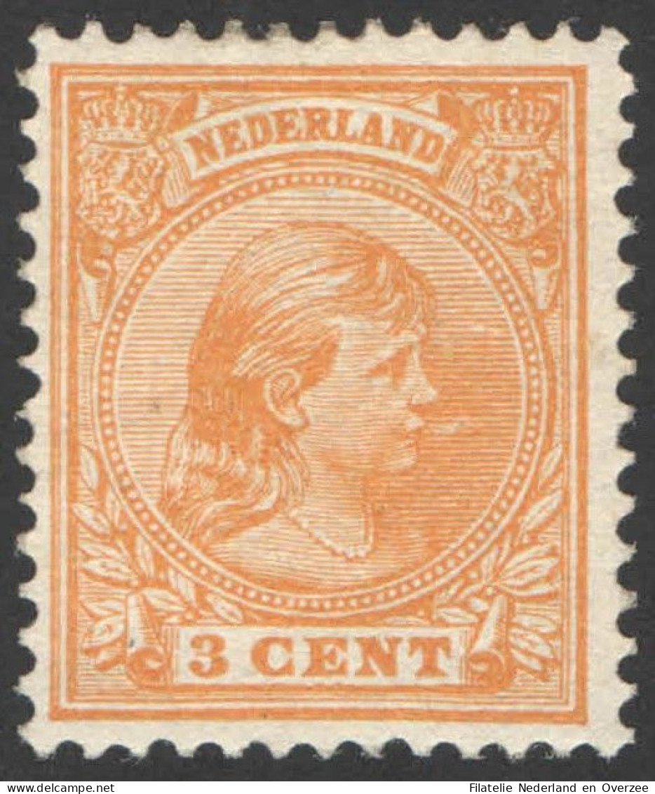 Nederland 1892 NVPH Nr 34 Ongebruikt/MH Prinses Wilhelmina, Princess Wilhelmina - Neufs