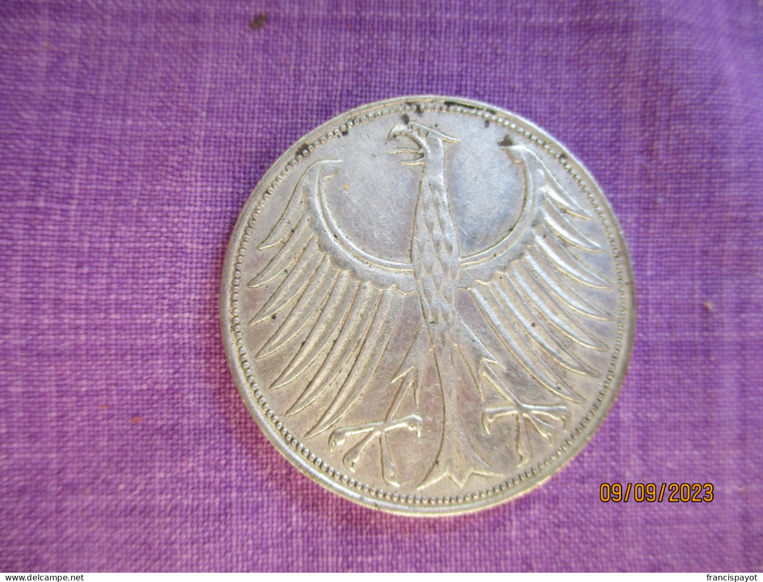 Allemagne 5 DM 1965 G (silver) - 5 Mark